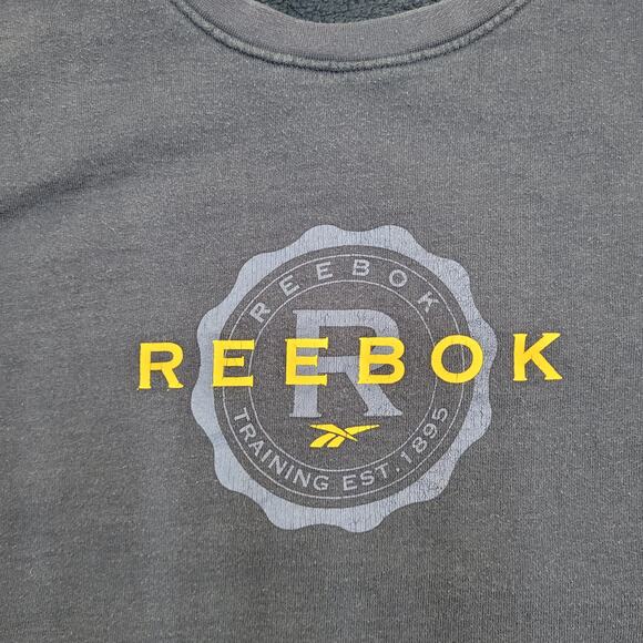 Vintage Y2K Reebok Cutoff Sweatshirt Large 22x24 Cropped - Picture 10 of 13